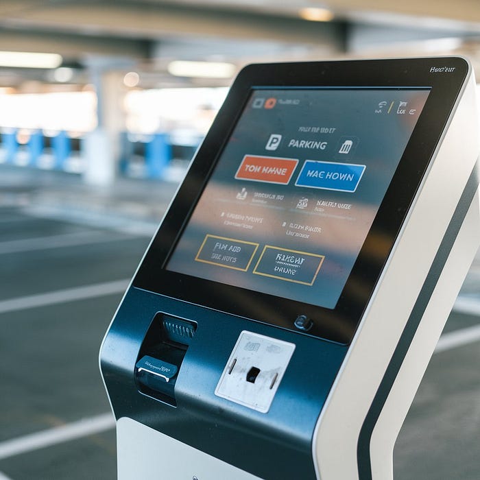 Self service parking kiosk