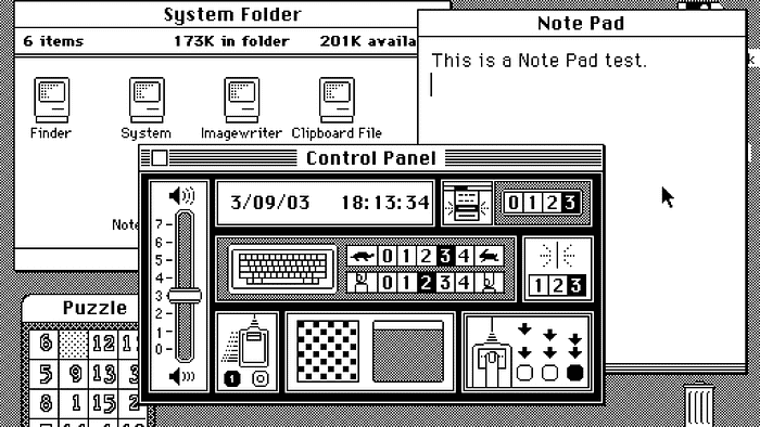 Apple Macintosh UI example