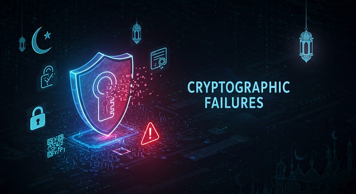 Cryptographic Failures and Sensitive Data Exposure Illustration