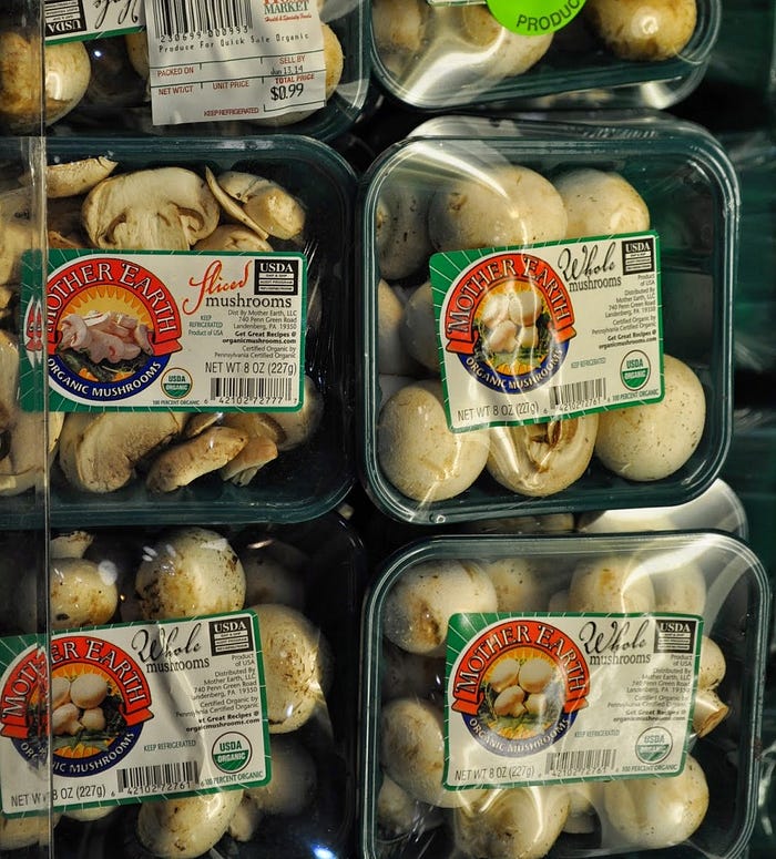 Healthy Shopper organic mushrooms
