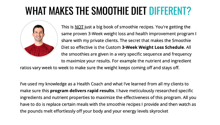 Smoothie diet — what make the smoothie diet different