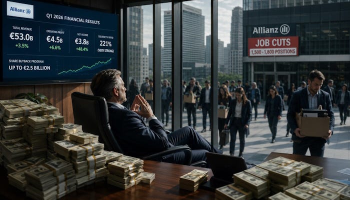 Corporate Greed Chronicles: Allianz Bags the Golden Belt of Automated Apathy