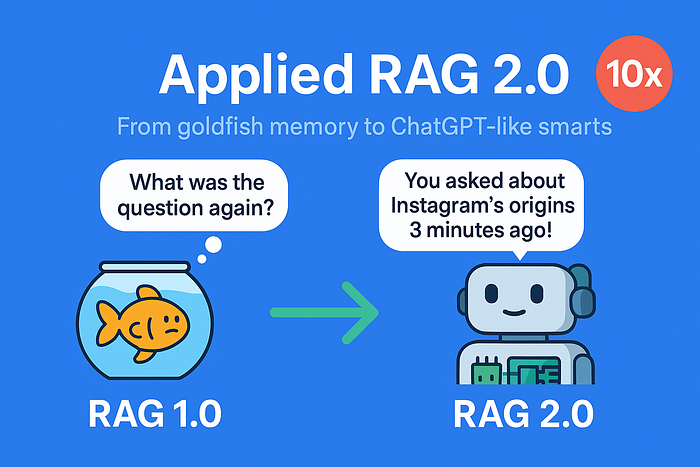 Rag 2.0 کاربردی: از حافظه ماهی طلا گرفته تا مکالمات مانند چتپپ (10 برابر ربات باهوش)