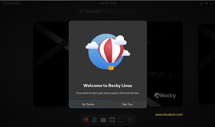 Rocky Linux 9-welcome-screen
