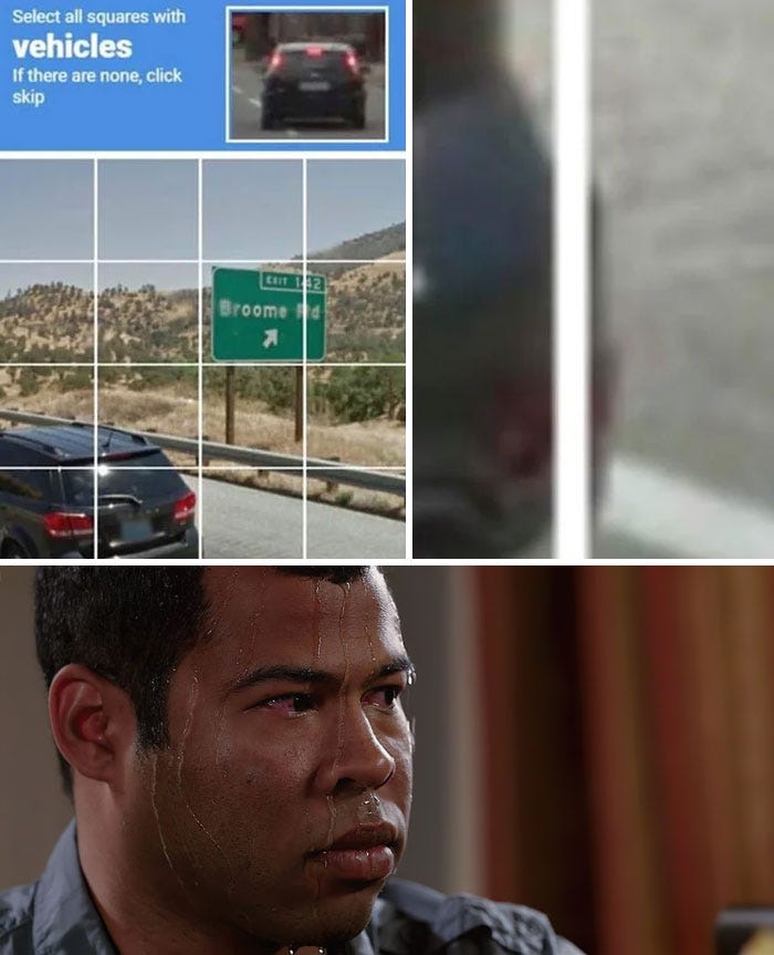 Meme 1: Select all squares with Vehicles