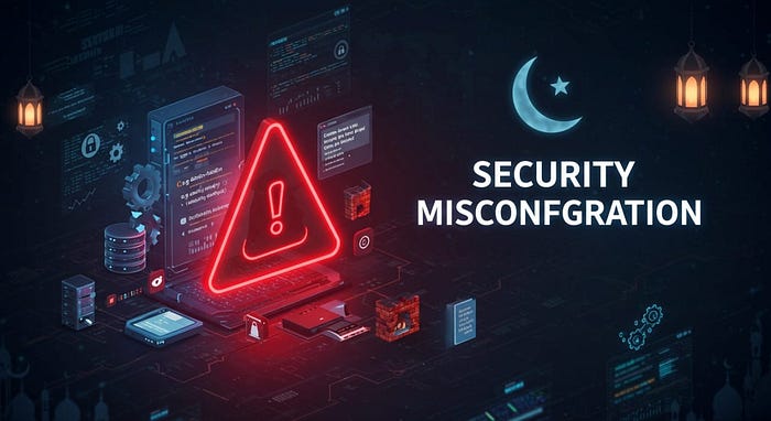 Security Misconfiguration Vulnerability Illustration