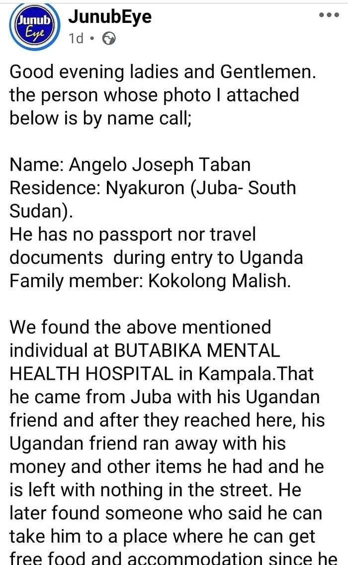 Screenshot of part of the post shared by JunubEye