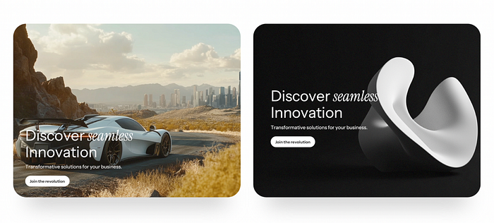 Generic, mediocre website template examples