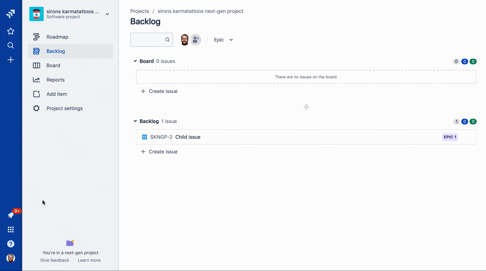 An animation showing contextual, in-product help in Jira Software — information that appears in a righthand panel, relevant to the screen/area the customer is working on.