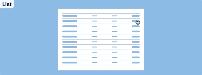 Animation of a side drawer opening.