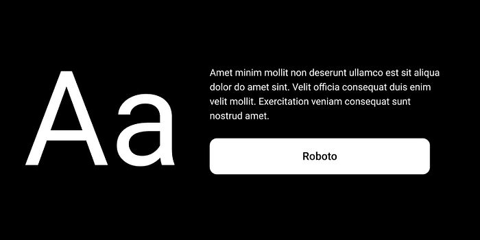 Roboto font