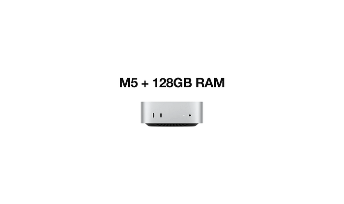 Mac Mini with 128GB RAM would POP the AI bubble