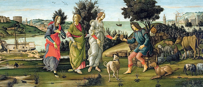 Sandro Botticelli, c. 1485–1488 “Judgement of Paris”