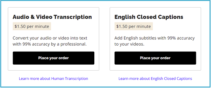Rev transcribe