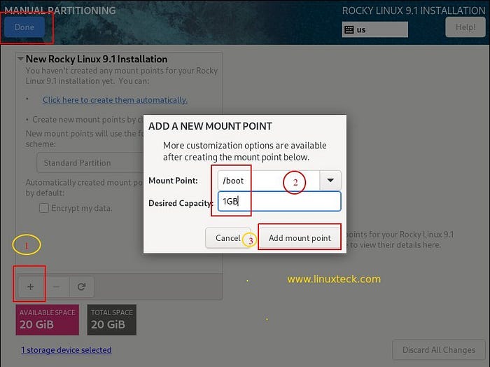 Rocky Linux 9-boot-partition