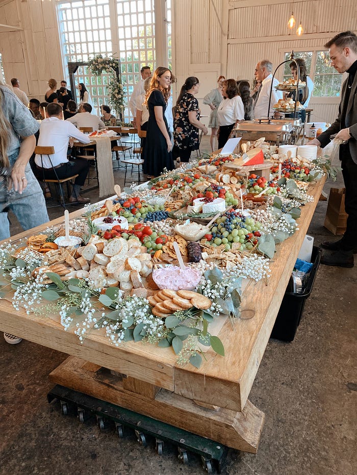 La Belle Vie Charcuterie luxury grazing table featured in The Wedding Vault Magazine