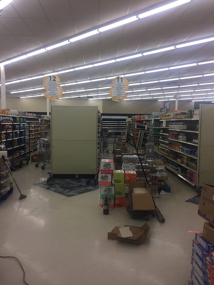 Stable 2 Table From Wholesome Shopper Market grocery aisles