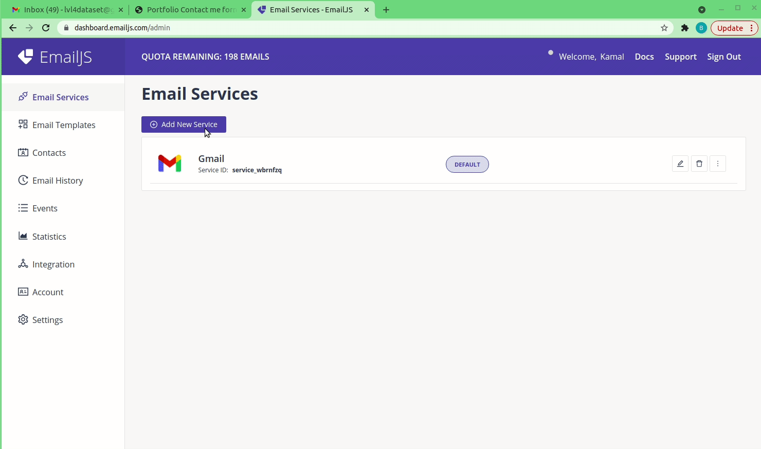 EmailJS Demo