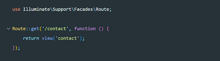 generic public route register laravel
