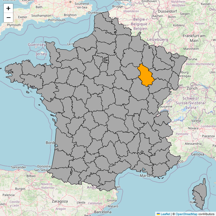 Folium map centered and zoomed to fit. Image created by author.