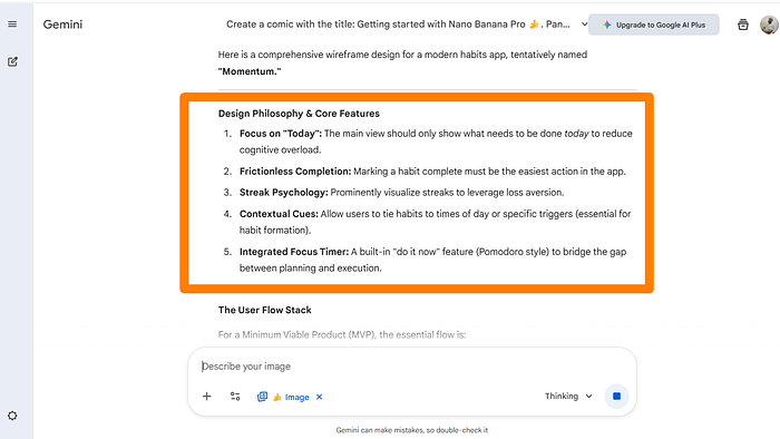 Google Nano Banana Prompt results