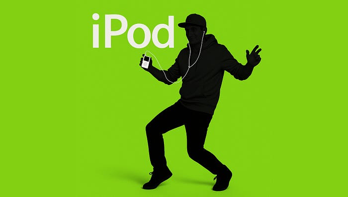 iPod Ad recreated with Michal Malewicz as the model
