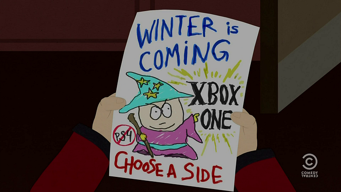 Bitcoin inspired flyer on Southpark Show
