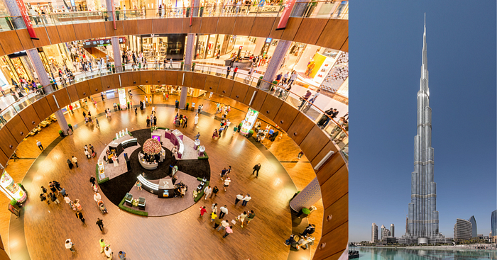 The Dubai Mall and Burj Khalifa