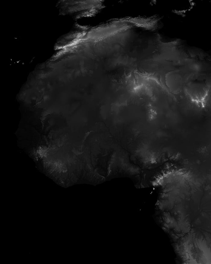 North-West Africa Tile, GT30W020N40
