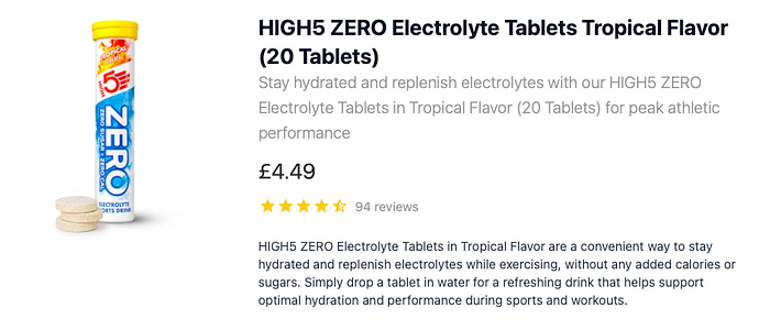 HIGH5 ZERO Electrolyte Tablets