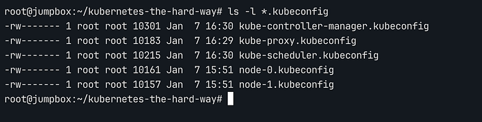 kubeconfig files