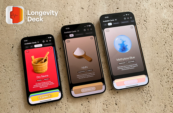 Longevity Deck app