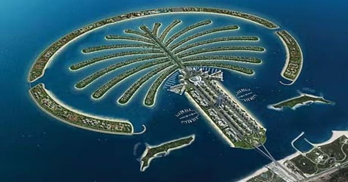 parasailing dubai jumeirah beach — Palm Jumeirah