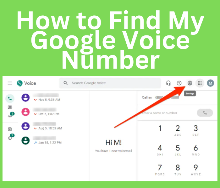 how to find my google voice number on the app