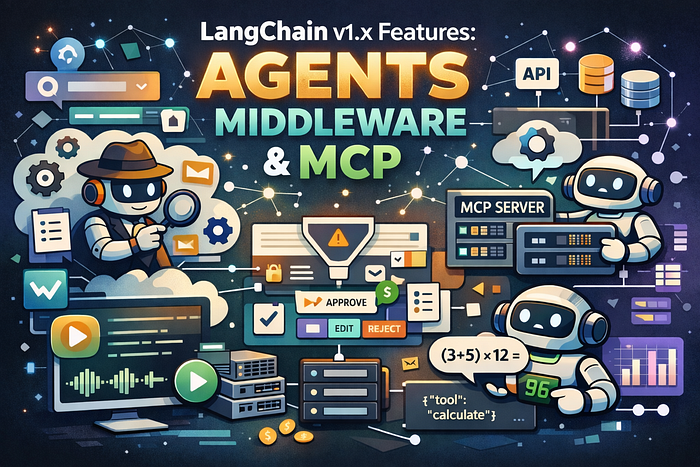 LangChain v1.x Features: Agents, Middleware, Streams, and MCP