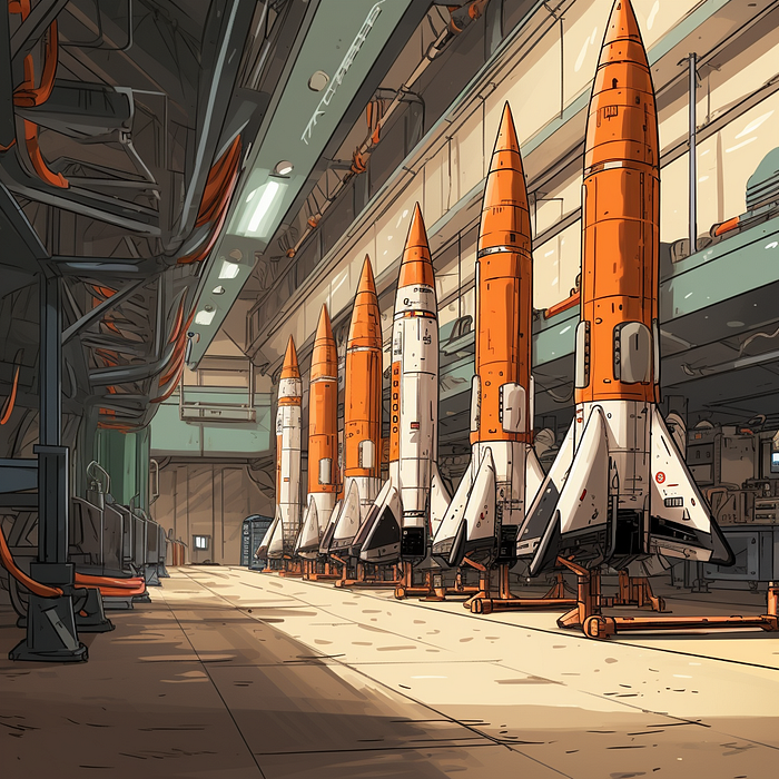 A collection of rocket iterables ready to Terraform distant planets