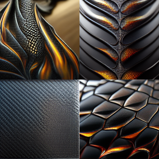 Sunset and black dragon scales.