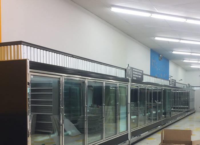 organically merchandised frozen section