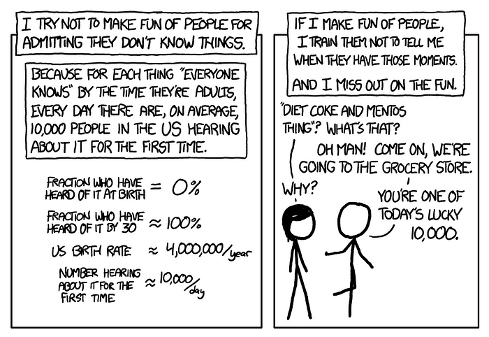 The Lucky 10,000 - comic by xkcd