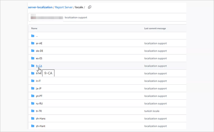 Click on the language code for your preferred language