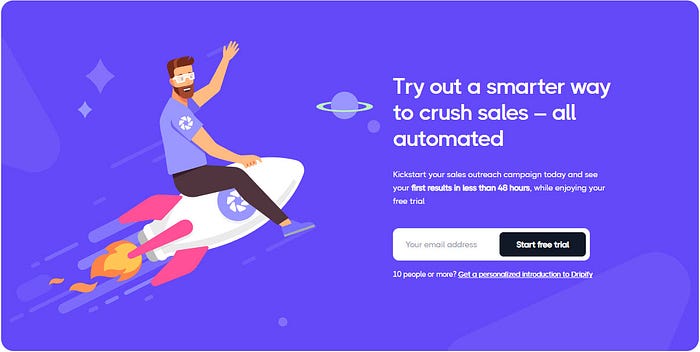 Try out a smarter way to crush sales — all automated with Dripify