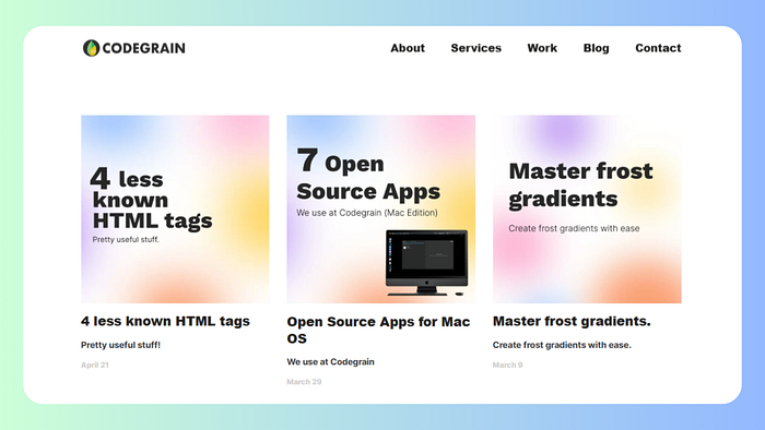 Minimal Blog