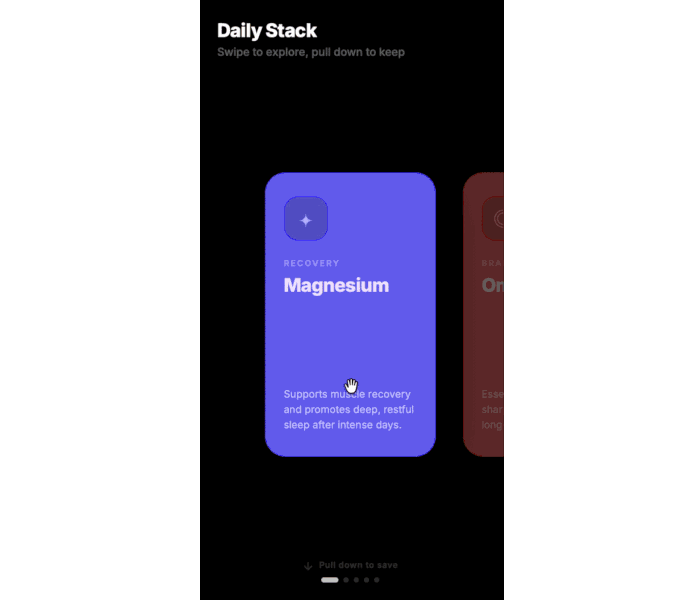 vibe coded ai card stack looks bad