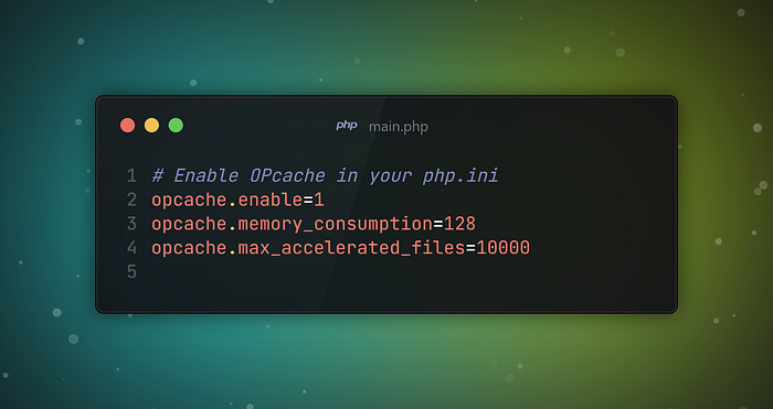 Enable Opcode Caching