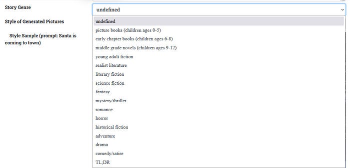 Story Genre Selection