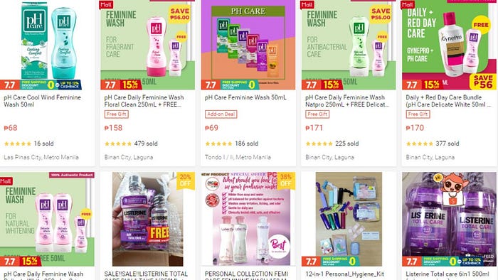 Personal Care — Best-Selling Products on Shopee Philippines