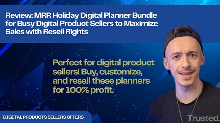 Review: MRR Holiday Digital Planner Bundle for Busy Digital Product Sellers to Maximize Sales with Resell Rights Perfect for digital product sellers! Buy, customize, and resell these planners for 100% profit