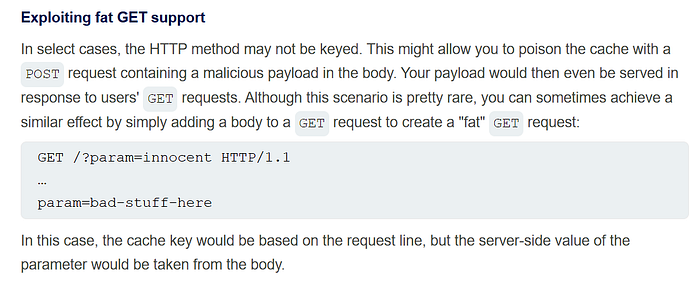 Image 2 — Web Cache Poisoning via Fat GET Requests