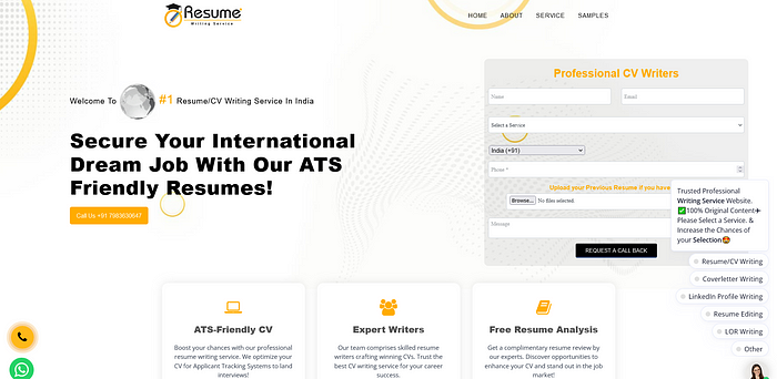 Resume writing service