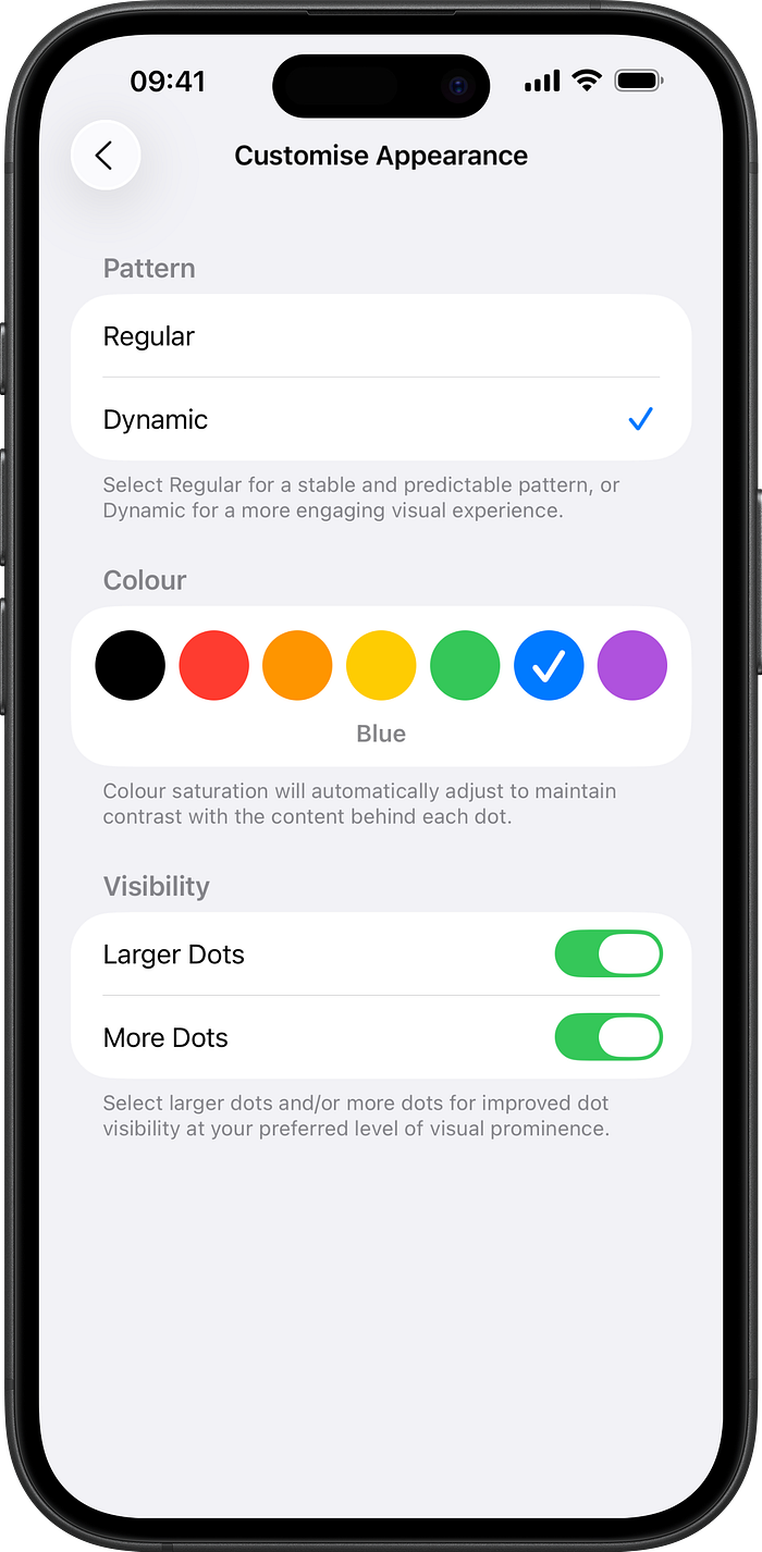 Customizing Vehicle Motion Cues in iOS 26